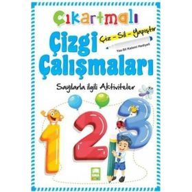 Çıkartmalı Çizgi Çalışmaları Sayılar - Ema Yayınları