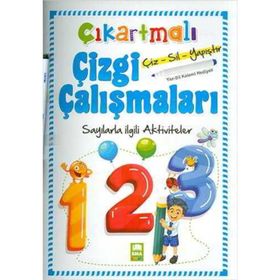 Çıkartmalı Çizgi Çalışmaları-Sayılarla ilgili Aktiviteler - Kolektif
