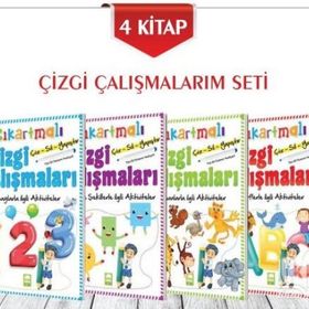 Çıkartmalı Çizgi Çalışmaları-Sayılarla ilgili Aktiviteler - Kolektif