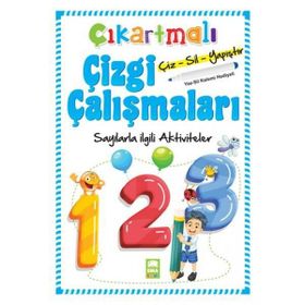 Çıkartmalı Çizgi Çalışmaları-Sayılarla ilgili Aktiviteler - Kolektif