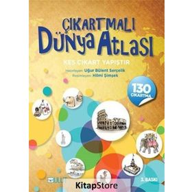 Çıkartmalı Dünya Atlası - kollektif