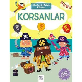 Çıkartmalı Etkinlik Kitabım Korsanlar 1001 Çiçek Kitaplar