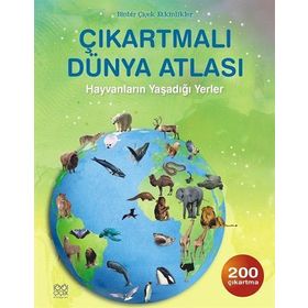 ÇIKARTMALI HAYVAN ATLASI 200 ÇIKARTMA - RUTH BROCKLEHURST