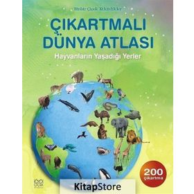 ÇIKARTMALI HAYVAN ATLASI 200 ÇIKARTMA - RUTH BROCKLEHURST