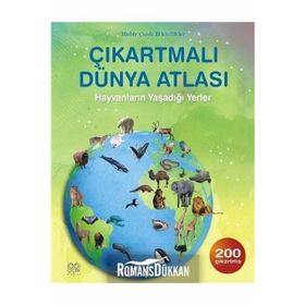 ÇIKARTMALI HAYVAN ATLASI 200 ÇIKARTMA - RUTH BROCKLEHURST