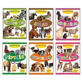 Çıkartmalı Hayvanlar Serisi 6 Kitap - Yumurcak Yayınları