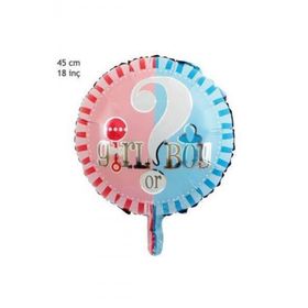 Çılgın Trend 18 inç Yuvarlak Cinsiyet Folyo Balon