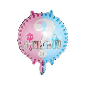 Çılgın Trend 18 inç Yuvarlak Cinsiyet Folyo Balon