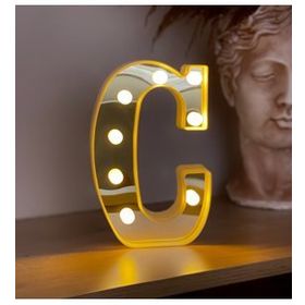 Çılgın Trend Büyük Boy C 3D Işıklı Led Harf Dekoratif Aydınlatma