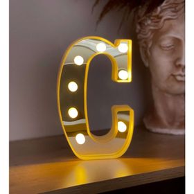 Çılgın Trend Büyük Boy C 3D Işıklı Led Harf Dekoratif Aydınlatma