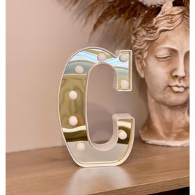 Çılgın Trend Büyük Boy C 3D Işıklı Led Harf Dekoratif Aydınlatma