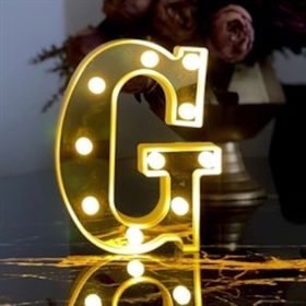 Çılgın Trend Büyük Boy G 3D Işıklı Led Harf Dekoratif Aydınlatma