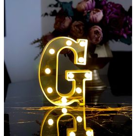 Çılgın Trend Büyük Boy G 3D Işıklı Led Harf Dekoratif Aydınlatma