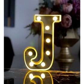 Çılgın Trend Büyük Boy J 3D Işıklı Led Harf Dekoratif Aydınlatma