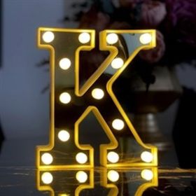 Çılgın Trend Büyük Boy K 3D Işıklı Led Harf Dekoratif Aydınlatma