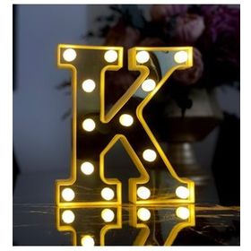 Çılgın Trend Büyük Boy K 3D Işıklı Led Harf Dekoratif Aydınlatma