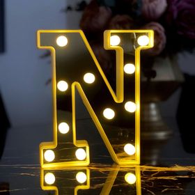 Çılgın Trend Büyük Boy N 3D Işıklı Led Harf Dekoratif Aydınlatma