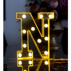 Çılgın Trend Büyük Boy N 3D Işıklı Led Harf Dekoratif Aydınlatma