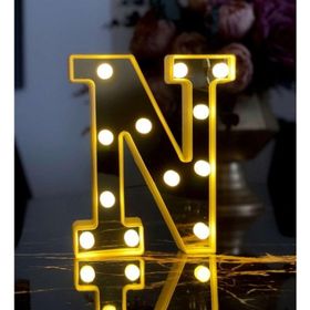 Çılgın Trend Büyük Boy N 3D Işıklı Led Harf Dekoratif Aydınlatma