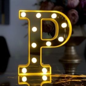 Çılgın Trend Büyük Boy P 3D Işıklı Led Harf Dekoratif Aydınlatma