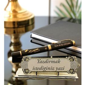Çılgın Trend Kişiye Özel Atatürk Siluet ve Masa Üstü İsimlik