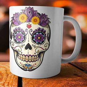 Çılgın Trend Kuru Kafa Tasarım Kupa Bardak