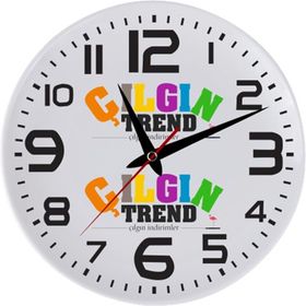 Çılgıntrend 20 x 20 cm Firmaya Özel Logolu Cam Duvar Saati