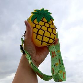 Çılgıntrend Ananas Tasarım Silikon Omuz Askılı Çanta