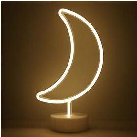 Çılgıntrend Ay Tasarımlı Neon Led Masa ve Gece Lambası