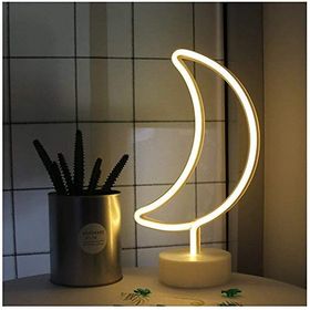 Çılgıntrend Ay Tasarımlı Neon Led Masa ve Gece Lambası