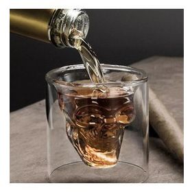 Çılgıntrend Çift Çidarlı Kuru Kafa Bardak