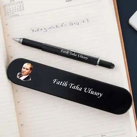 çılgıntrend Çok Amaçlı Atatürk Baskı Kutulu İsme Özel Tükenmez Kalem
