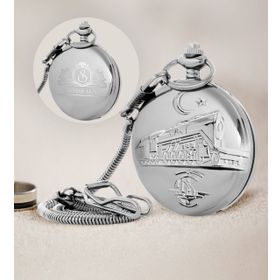 Çılgıntrend Kişiye Özel Tcdd Tren Kabartmalı Silver Köstekli Cep Saati