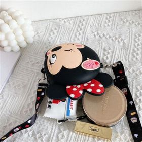 Çılgıntrend Mickey Mouse Minnie Mouse Tasarım Silikon Omuz Askılı Çanta