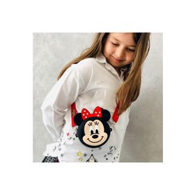 Çılgıntrend Mickey Mouse Minnie Mouse Tasarım Silikon Omuz Askılı Çanta