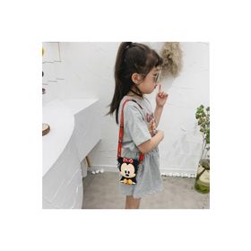 Çılgıntrend Mickey Mouse Minnie Mouse Tasarım Silikon Omuz Askılı Çanta