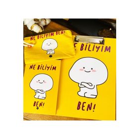 Çılgıntrend Ne Biliyim Ben Tasarımlı Sekreterlik Defter ve Kalemlik Kırtasiye Seti