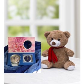 Çılgıntrend Peluş Ayıcık ve İstiridye İçinde Gerçek İnci Kolye