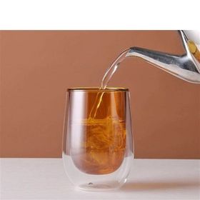 Çılgıntrend Renkli Çift Cidarlı Borosilikat 250 ml Cam Kupa
