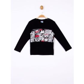 Çimpa MC18356 Siyah Mickey Uzun Kol Sweatshirt