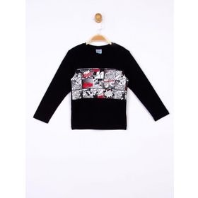 Çimpa MC18356 Siyah Mickey Uzun Kol Sweatshirt