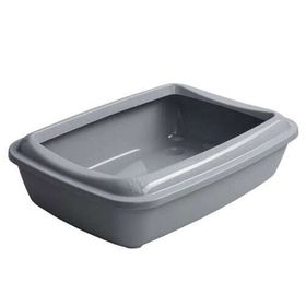 Çınar 50x37x14 cm Gri Kürekli Açık Çerçeveli Kedi Tuvaleti