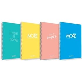 Çınar 72206 20x28 Minimal Spiralli PP Kapak 72 Yaprak Düz Defter