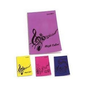 Çınar A4 30 Yaprak Spiralli PP Kapak Jazz Müzik Defteri
