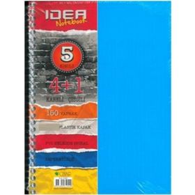 Çınar Ayraçlı İdea A5 4+1 Pp Kapak 150 Yaprak Spiralli Defter