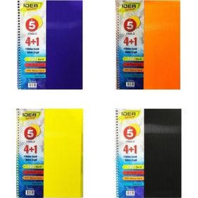 Çınar Ayraçlı İdea A5 4+1 Pp Kapak 150 Yaprak Spiralli Defter
