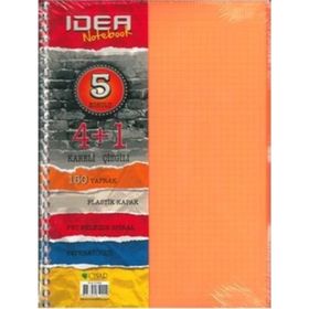 Çınar Ayraçlı İdea A5 4+1 Pp Kapak 150 Yaprak Spiralli Defter