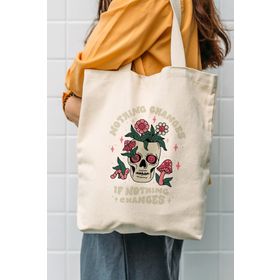 Çınar Clutch Nothing Changes Kanvas Omuz Çantası