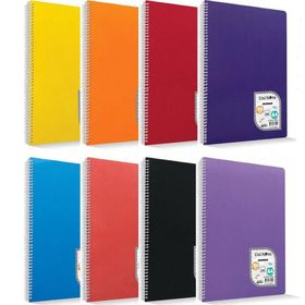 Çınar Defter Okul Colormaxi Spiralli Plastik Kapak A4 144 Yaprak Kareli Defter