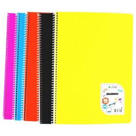 Çınar Defter Okul Colormaxi Spiralli Plastik Kapak A4 96 Yaprak Kareli Defter